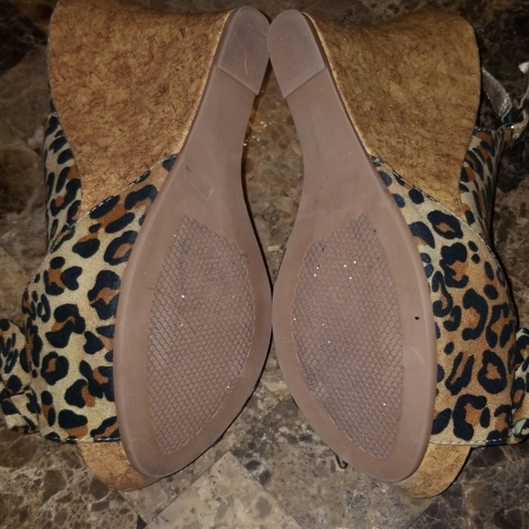 Charlotte Russe Leopard Slingback Wedges - Picture 5 of 5